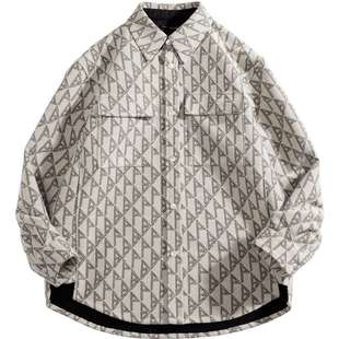 【断码钜惠】太平鸟男装 休闲衬衫冬外穿式格子衬衣舒适男士上衣