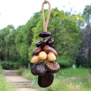 手工编制热带天然干果挂饰野果挂件室内艺术装饰酒店餐厅客栈壁挂