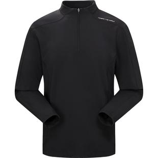 探路者功能长袖男2026新款户外防晒吸汗速干凉感半拉链立领T恤女