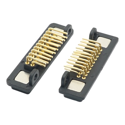 公母pogopin磁吸连接器弯针20PIN