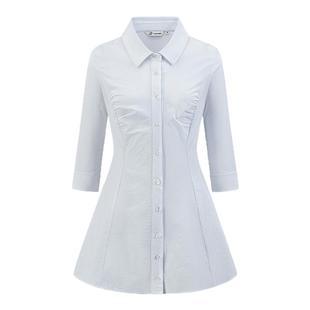 东京岁时记jk制服日系学院风白色衬衫连衣裙女夏日绝美小裙子长裙