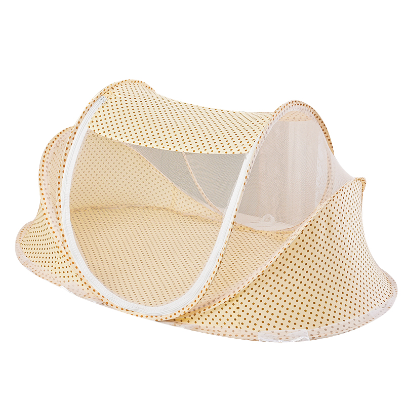 婴儿蚊帐罩免安装可折叠宝宝床上蒙古包儿童新生防摔有底防蚊神器