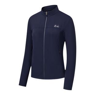 鸿星尔克外套女款2026春季新款女士网球运动修身针织上衣夹克女装