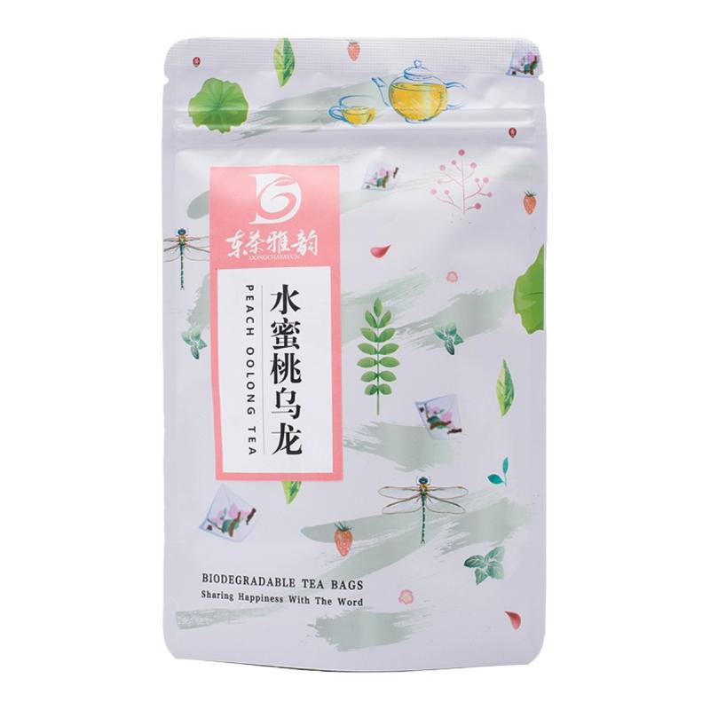 东茶雅韵水蜜桃乌龙茶三角茶包水果茶花草茶果味茶两袋装20泡