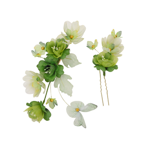 宋制汉服绢花烫花头饰荷花古风发饰踏青赏花日常配饰温柔氛围感