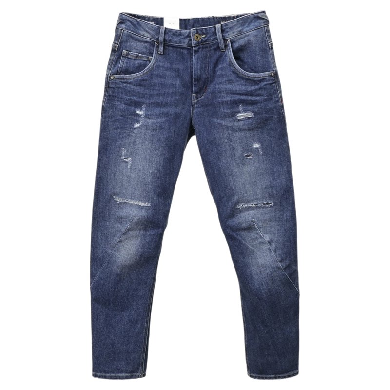 ABLE,JEANS女款锥形破洞牛仔裤