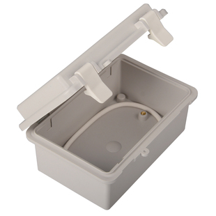 塑料电源安防监控防水盒 电子仪表外壳 户外合页式翻盖防雨出线盒