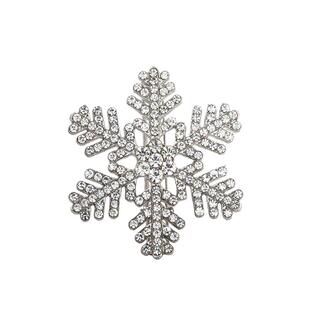 圣诞节发饰小雪花发夹女秋冬侧边夹刘海夹新年水钻亮晶晶发卡头饰