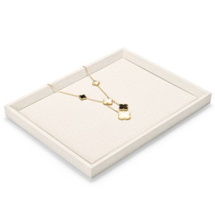 高档轻奢简约PU皮珠宝首饰托盘戒指项链饰品收纳手表展示盘道具架