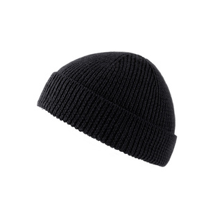 帽子男潮秋冬天100%羊毛线雅痞针织瓜皮寸头地痞韩版冬季保暖冷帽