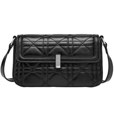 稻草人通勤小方包时尚质感斜挎包