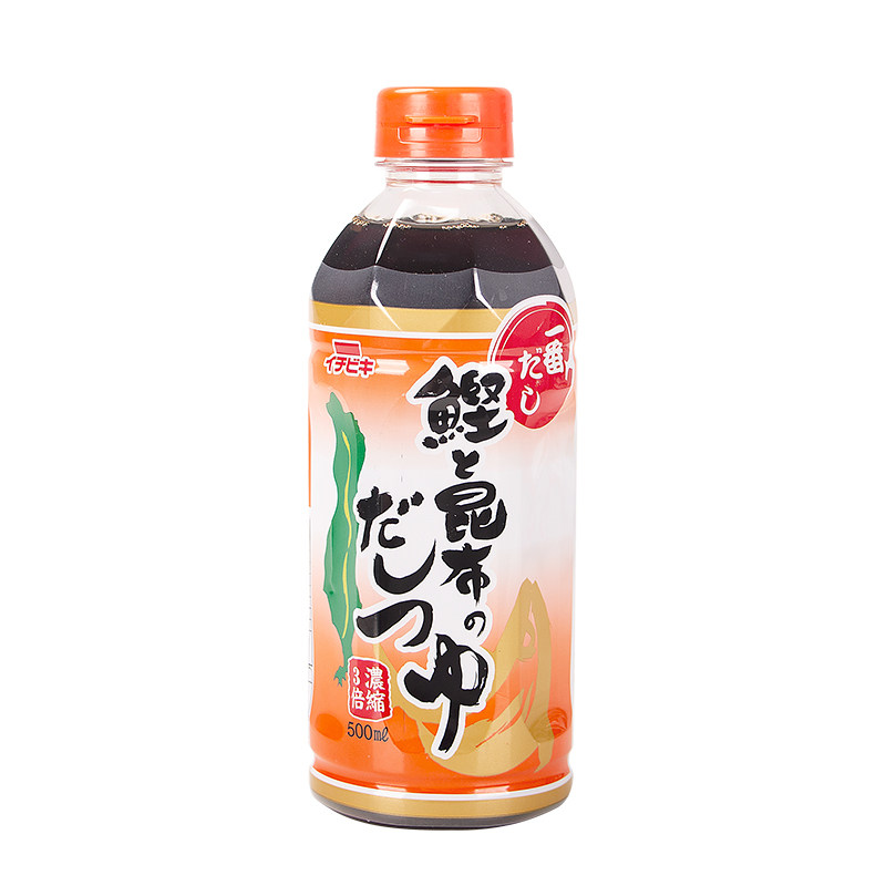 日本进口一引3倍浓缩鲣鱼汁500ml