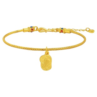 亚一黄金足金铜钱鱼挂坠3D精致立体鲤鱼抱财富贵有余吉祥百搭