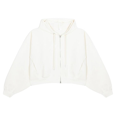 LOWRYS FARM短外套女2026冬季新款红色双拉链长袖连帽卫衣588894