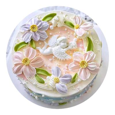 小红书同款刮刀花巧克力蛋糕配件