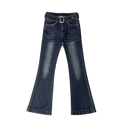 李李服饰加绒性感低腰紧身微喇牛仔裤女25冬季新款显瘦提臀喇叭裤