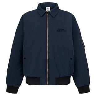 亿万少年BUFU美式vibe复古翻领飞行夹克保暖棉服bomber短款外套男