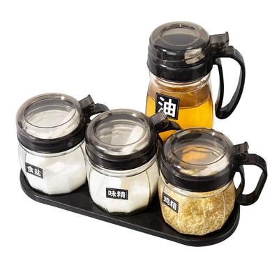 调料盒组合套装厨房家用玻璃盐罐