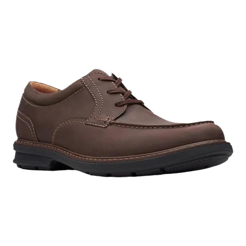 clarks/其樂(lè)男鞋休閑鞋皮鞋純皮耐磨系帶爸爸鞋正裝鞋春秋車(chē)縫線(xiàn)