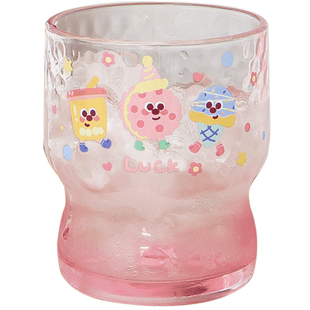 可爱卡通甜品派对玻璃杯高颜值原创设计礼盒生日礼物万圣夜新款