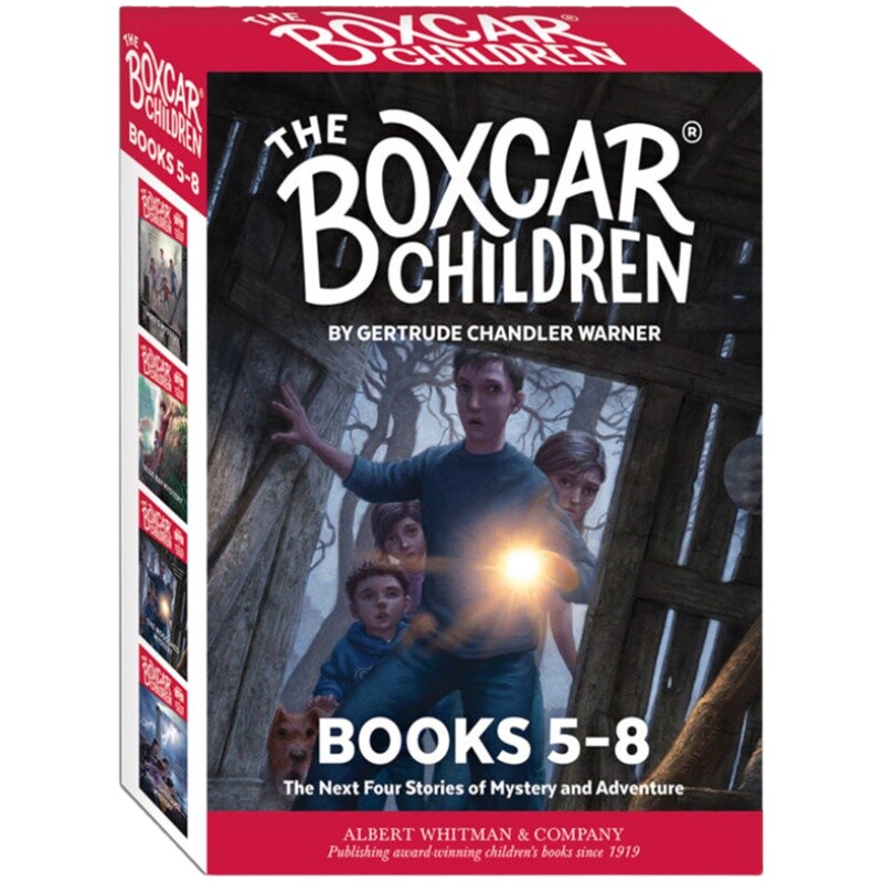 棚车少年5-8册全套 英文原版小说 The Boxcar Children Mysteries Books英语章节桥梁书 美国经典儿童读物 励志故事书籍
