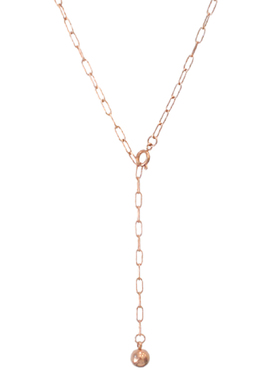 y形任意扣可调节链条女ins镀18k