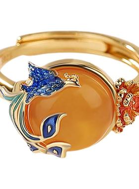 凤凰牡丹戒指本月新品限时优惠