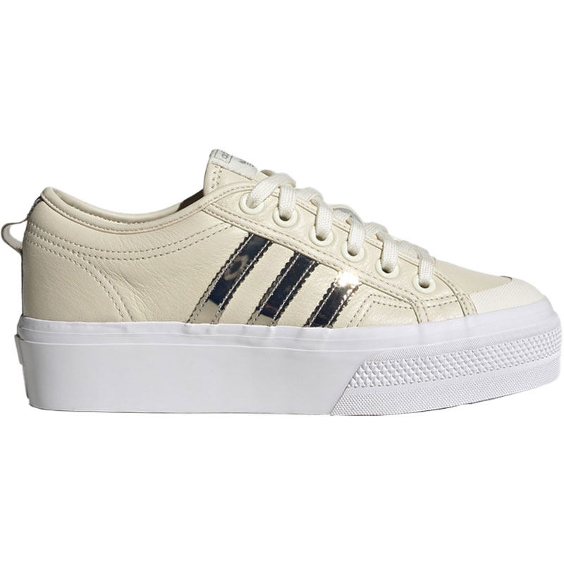 Adidas/阿迪达斯正品三叶草NIZZA PLATFORM 女子厚底板鞋 FW0265