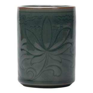 哥窑六君子茶道整套功夫茶具配件大全冰裂纹陶瓷茶艺茶夹茶匙套装