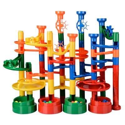 玩乐汇滚珠轨道积木玩具