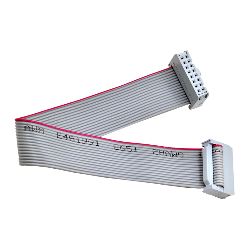 LED显示屏排线16P成品FC灰色连接数据线16针走字屏传输2.54mm纯铜