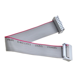 LED显示屏排线16P成品FC灰色连接数据线16针走字屏传输2.54mm纯铜