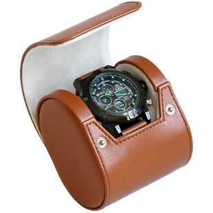 新款手表盒子单个便携表盒单只腕表男女士出差旅行高档PU皮收纳盒
