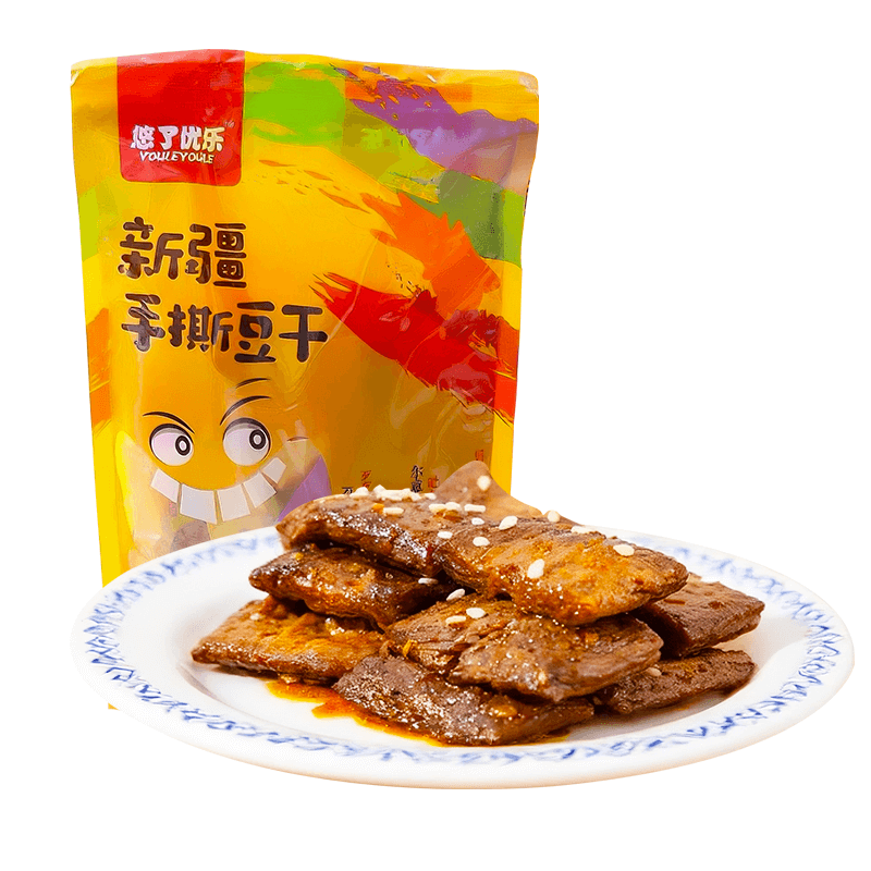 悠了优乐新疆手撕豆干500g混装