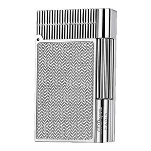 S.T.Dnqnot朗声打火机充丁烷气体纯黄铜个性侧滑盖茨比声音清脆