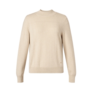 【羊毛羊绒】ELSEWHERE珂思商场同款半高领针织衫女2025冬季新款