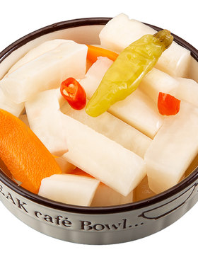 酸辣泡菜500g,玻璃瓶装开盖即食