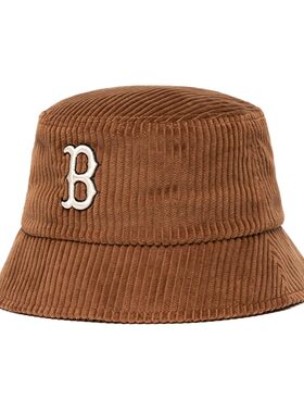 MLB男女渔夫帽灯芯绒情侣遮阳帽