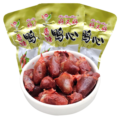香辣鸭心小包装休闲食品小吃卤味