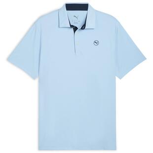 白色高尔夫短袖运动Polo衫男PUMA彪马新款夏季翻领休闲T恤 629949