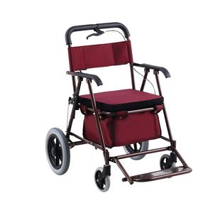 便携购物手推车老人代步助力小推车轻便可坐折叠四轮买菜可推可坐