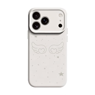 简约ins风天使翅膀适用苹果17手机壳iPhone16promax高级感15新款14小众013mini韩系12磁吸11软x液态硅胶女air