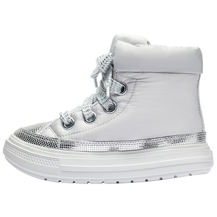 匡威童鞋儿童冬季棉靴2026新款高帮洋气短靴大童休闲鞋潮A14431C