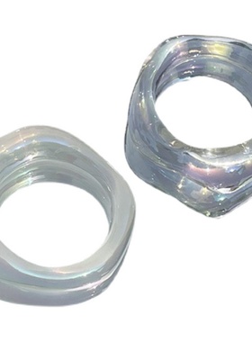 gallery高级时髦欧美女树脂戒指