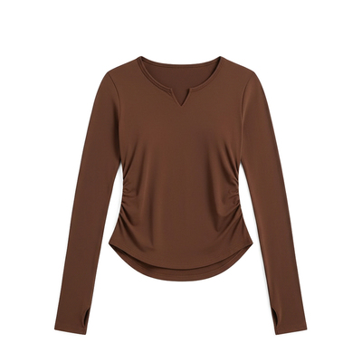 秋冬新款瑜伽服女一体式带胸垫