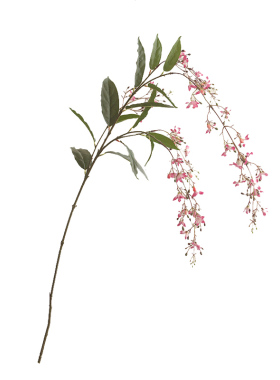 长枝垂丝茉莉仿真植物新中式风格假绿植造景插花家居装饰高端摆设