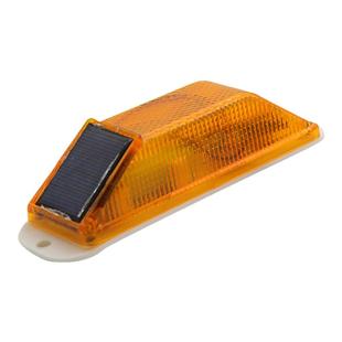 红黄护栏围挡施工太阳能警示灯反光轮廓标腰灯夜间频闪爆闪灯