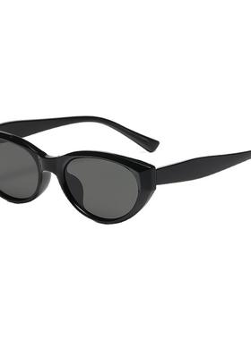 帕拉莫猫眼墨镜女2025新款高级感窄框复古时尚百搭防紫外线太阳镜