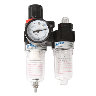 气压表二联件过滤器AFC2000 AFR2000+AL2000油水分离器气源处理器
