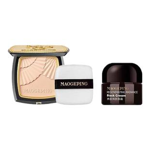 毛戈平光感柔纱凝颜粉饼小金扇磨皮哑光立体原生妆感底妆不卡粉